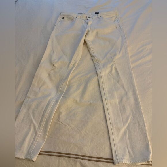 NWOT AG The Legging Ankle Supper Skinny White Jean. Size 30R. - Picture 5 of 15